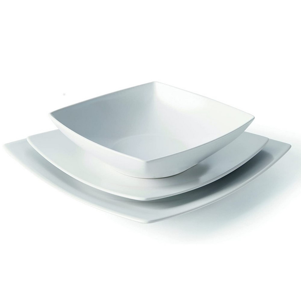 Acquista online Servizio 3 piatti tavola ECLIPSE ceramica bianco Excelsa